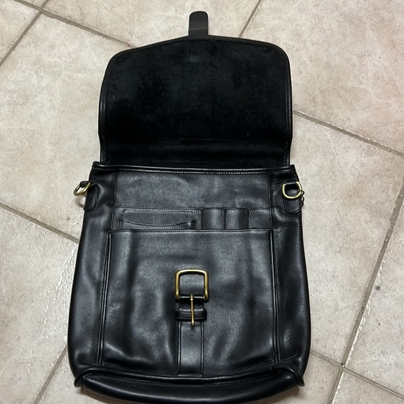 Coach Emmerson D6C-5280 Black Messenger 1996 Vintage - Picture 2 of 6